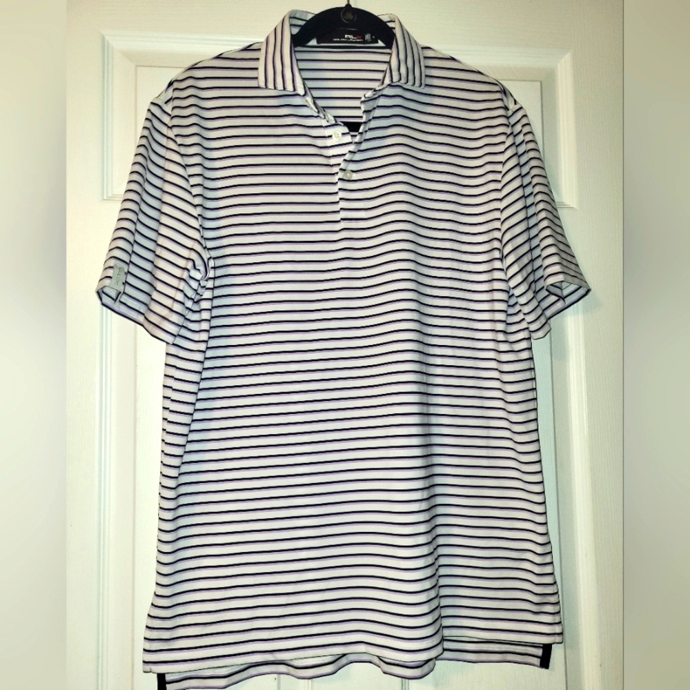 Ralph Lauren RLX‎ Performance Polo Men's Size Medium Stripes